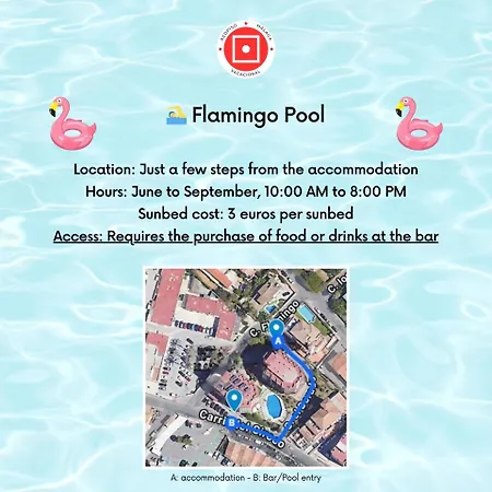 Apartman Flamingo Y Piscina Junto A Puerto Marina